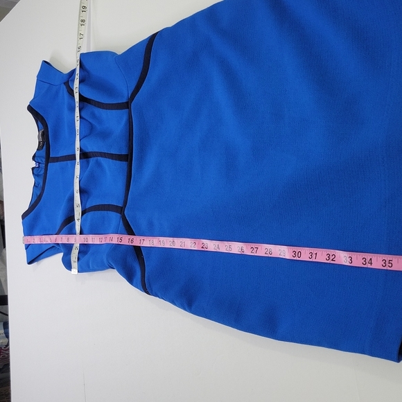 The Limited Sleeveless Blue and Black Dress SZ 4 - Picture 5 of 12